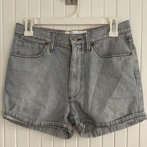 Vintage Y2K Paper Denim & Cloth Railroad Stripe Jean Shorts